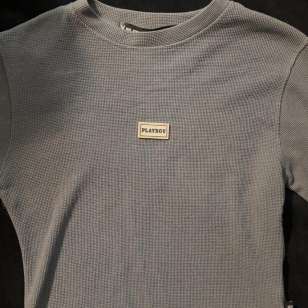 Gray Playboy x Missguided long sleeve top in a US 4